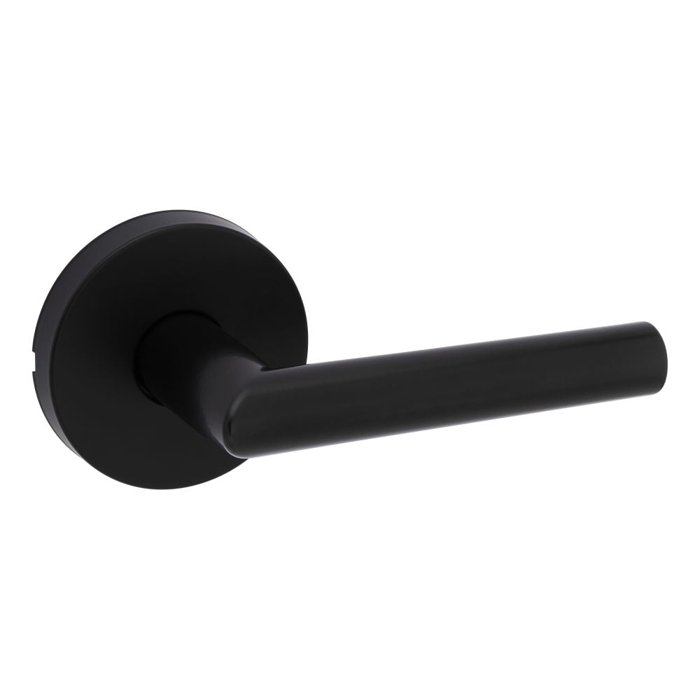 Kwikset Milan Lever with Round Rose Passage Door Lock with 6AL Latch and RCS Strike Kwikset