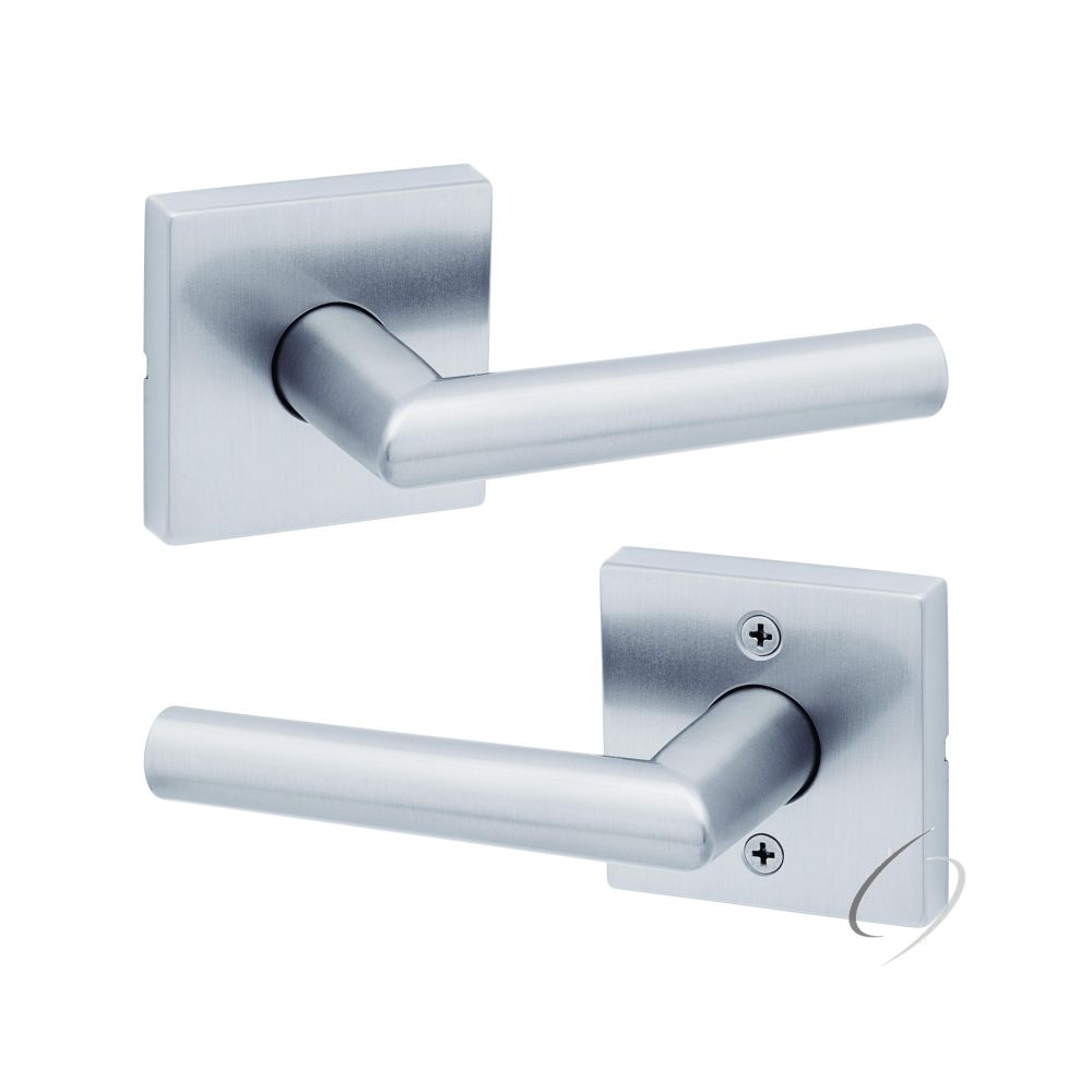 Kwikset Milan Lever with Square Rose Passage Door Lock with 6AL Latch and RCS Strike Kwikset