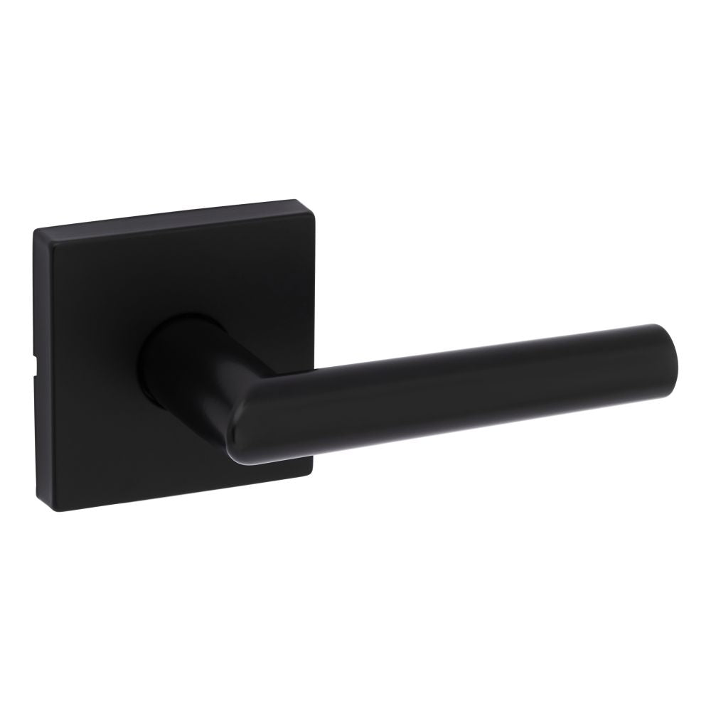 Kwikset Milan Lever with Square Rose Passage Door Lock with 6AL Latch and RCS Strike Kwikset