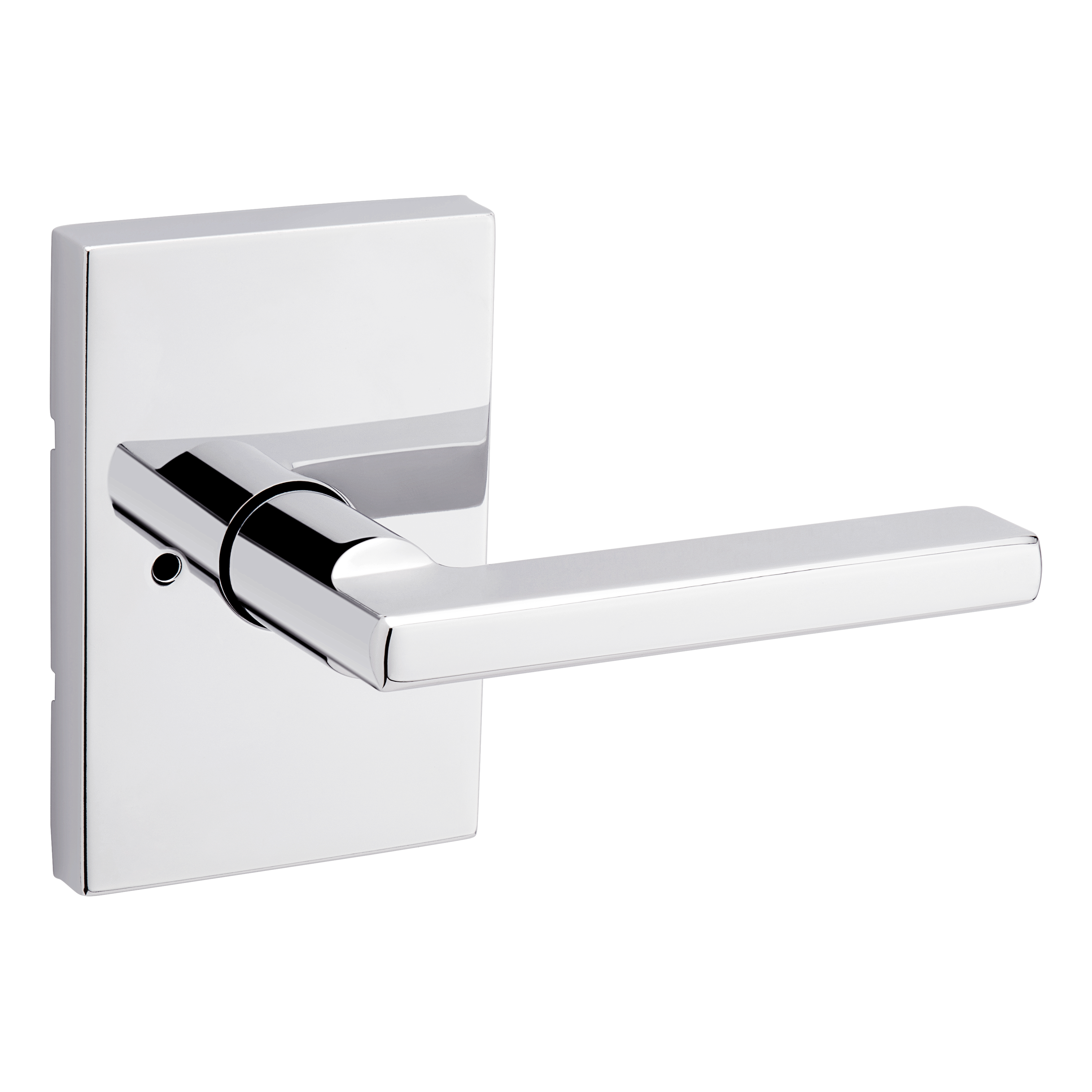 Kwikset Halifax Lever with Rectangular Rose Privacy Door Lock with 6AL Latch and RCS Strike Kwikset