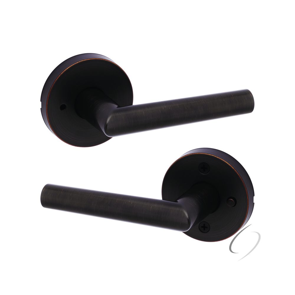 Kwikset Milan Lever with Round Rose Privacy Door Lock with 6AL Latch and RCS Strike Kwikset