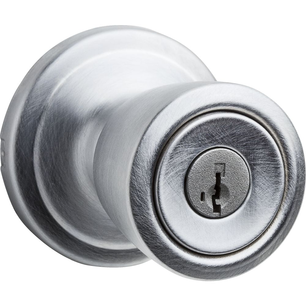Kwikset Abbey Knob Entry Door Lock SmartKey with 6AL Latch and RCS Strike Kwikset