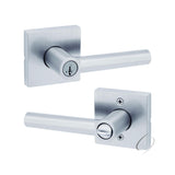Kwikset Milan Lever with Square Rose Entry Door Lock SmartKey with 6AL Latch and RCS Strike Kwikset