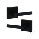 Kwikset Milan Lever with Square Rose Entry Door Lock SmartKey with 6AL Latch and RCS Strike Kwikset