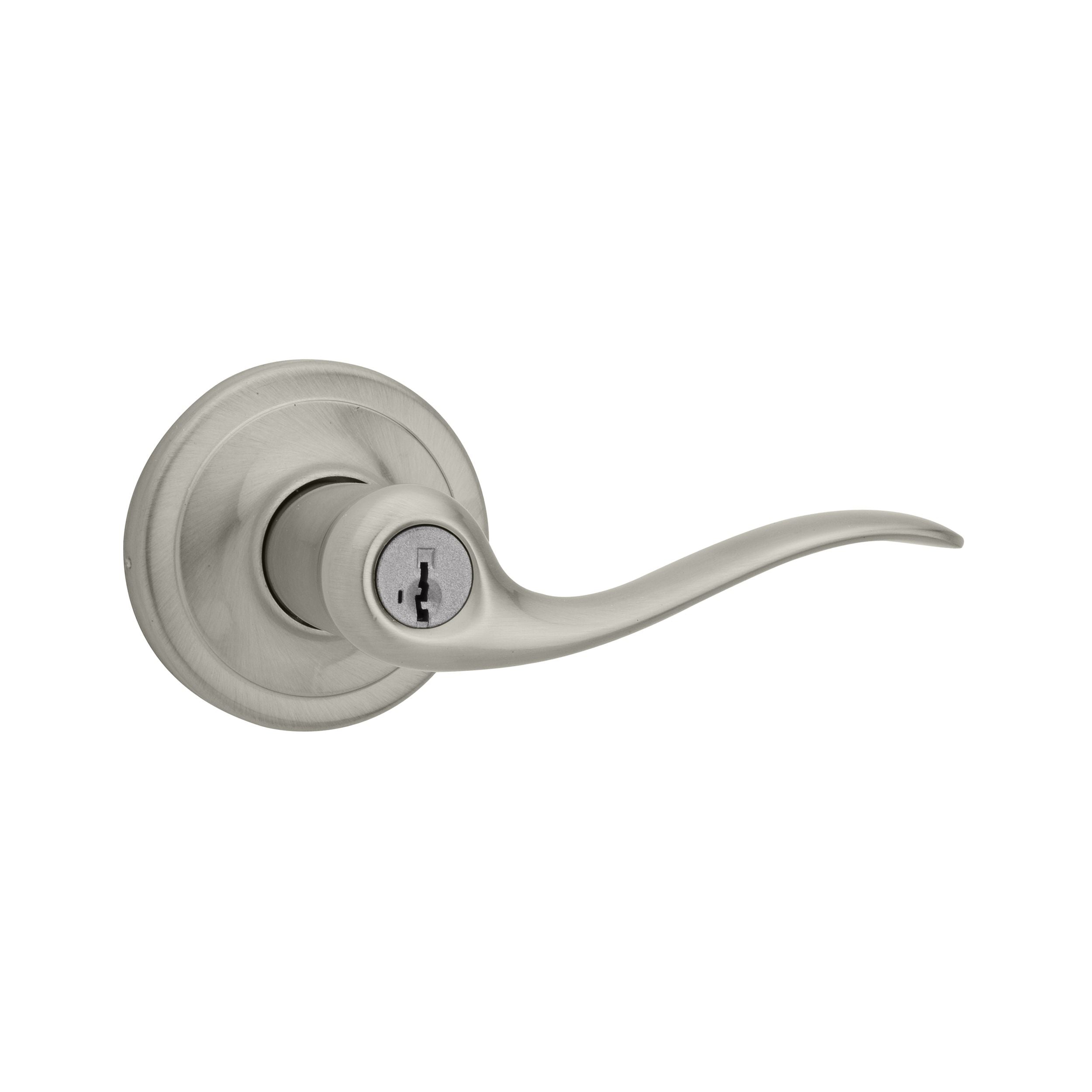 Kwikset Tustin Lever Entry Door Lock SmartKey with 6AL Latch and RCS Strike Kwikset
