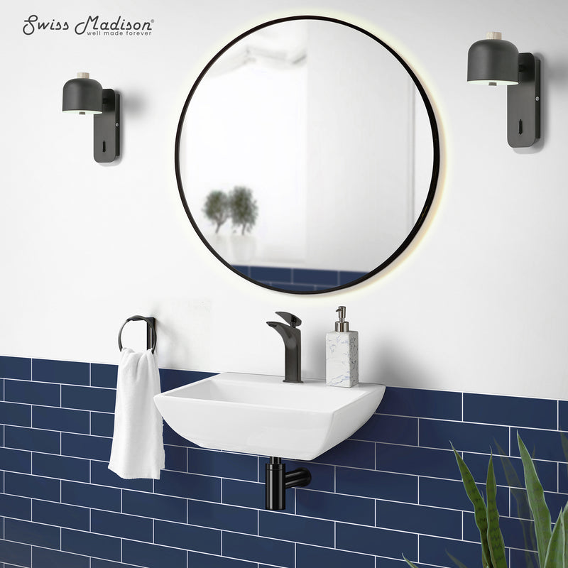 Swiss Madison Sublime Compact Ceramic Wall Hung Sink
