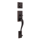 Kwikset Hawthorne Single Cylinder Exterior Handleset SmartKey with 6AL Latch and STRKP Strike Pack which includes Square Corner, Round Corner and 5303 Round Corner Full Lip Strikes Kwikset