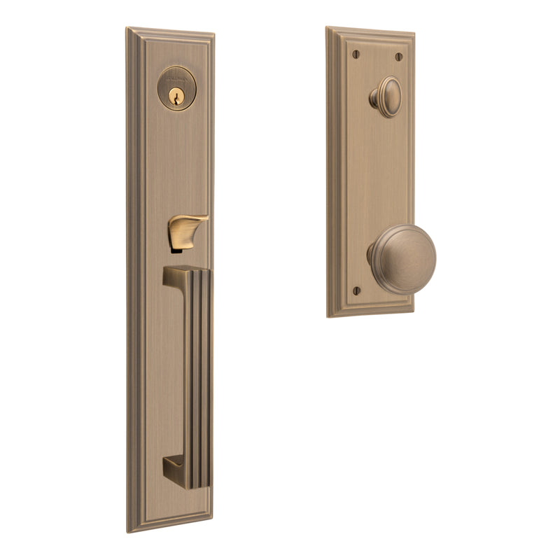 Baldwin Tremont Full Escutcheon Emergency Egress Single Cylinder Tubular Handleset with 5069 Knob Baldwin Estate