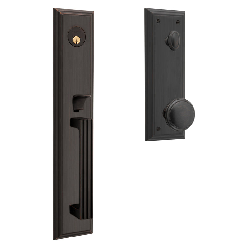 Baldwin Tremont Full Escutcheon Emergency Egress Single Cylinder Tubular Handleset with 5069 Knob Baldwin Estate