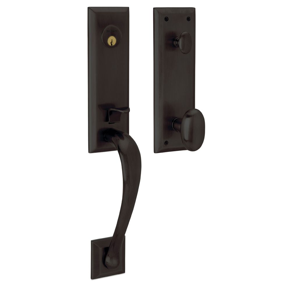 Baldwin85352102ENTR Cody 3/4 Emergency Egress Single Cylinder Tubular Handleset Baldwin Estate
