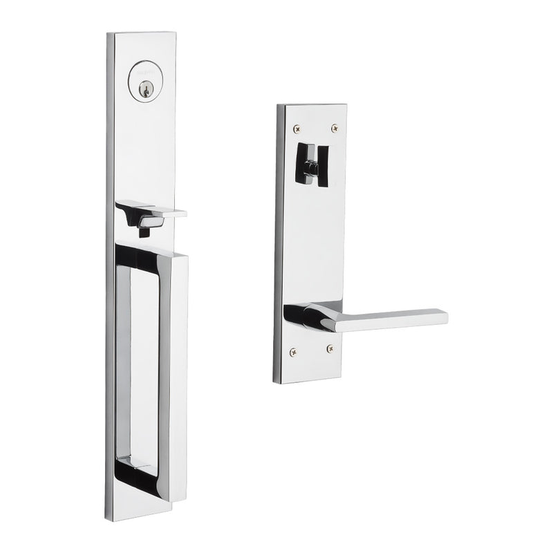 Baldwin Minneapolis Full Escutcheon Single Cylinder Entry Tubular Handleset with 5162 Lever