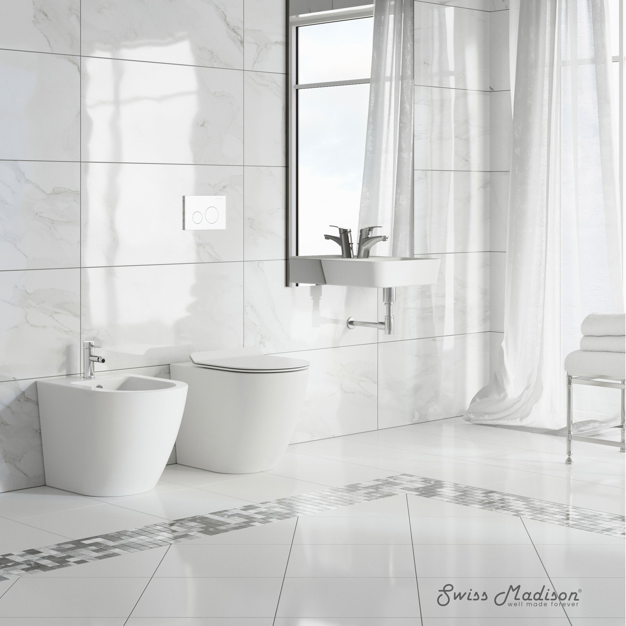 Swiss Madison St. Tropez Floor Mount Classic Bidet