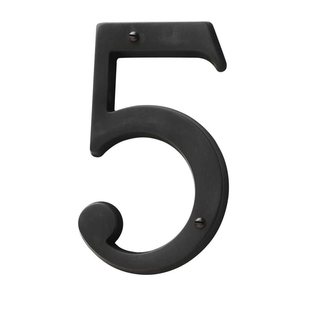 Baldwin 4-3/4" Carded House Number # 5 Baldwin Estate