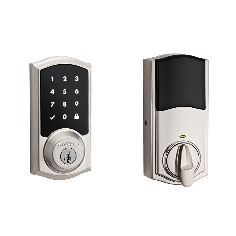 Kwikset Z-Wave ZW500 Enabled Traditional Smartcode Touchscreen Deadbolt with RCAL Latch and RCS Strike Kwikset