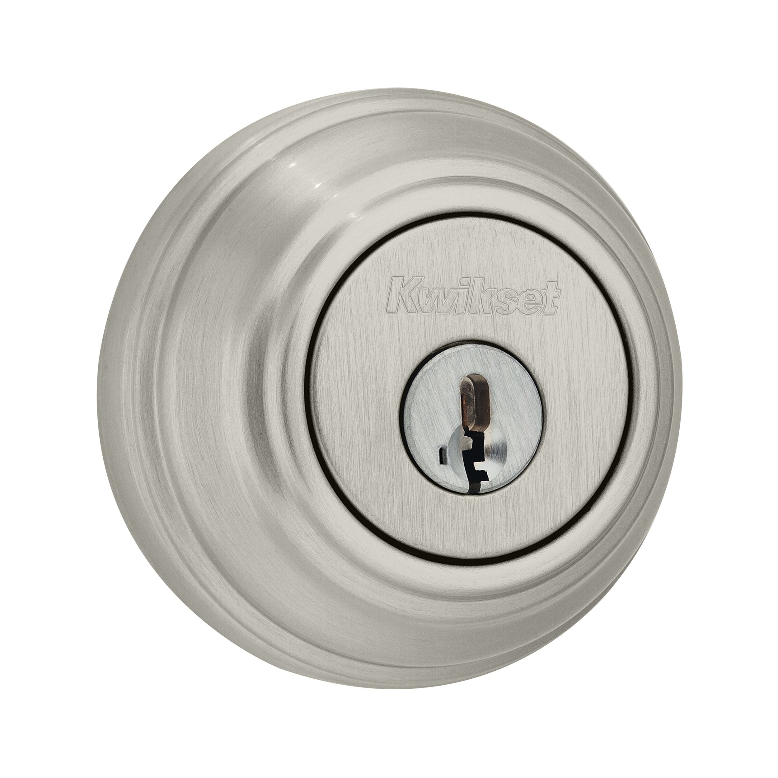 Kwikset 982 UL Single Cylinder Deadbolt SmartKey with RCAL Latch and Dual RCS and 5303 Full Lip Strike