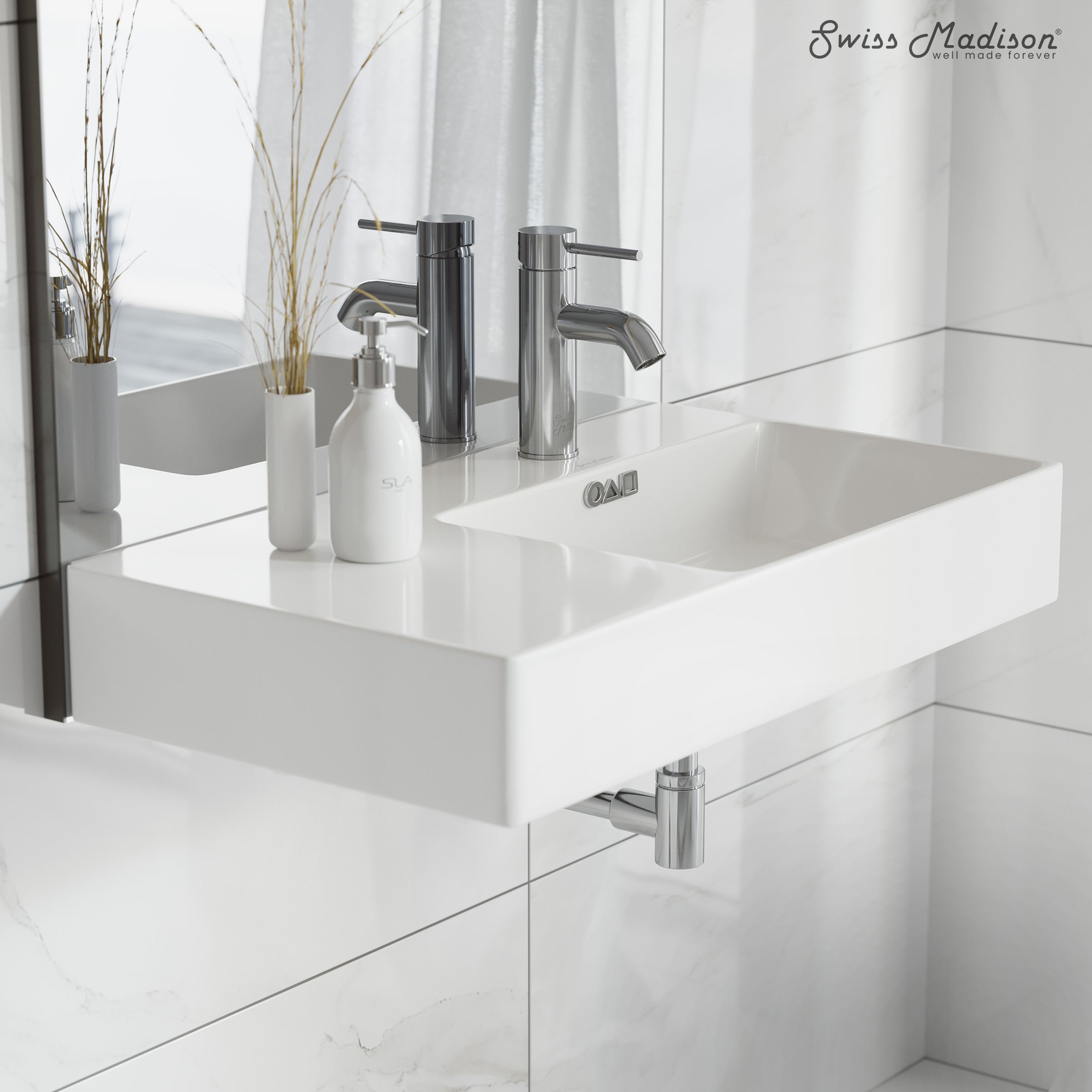 Swiss Madison St. Tropez 30" Rectangle Wall-Mounted Sink