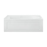 Swiss Madison Concorde 60" x 32" Acrylic Glossy White, Alcove, Integral, Apron Bathtub