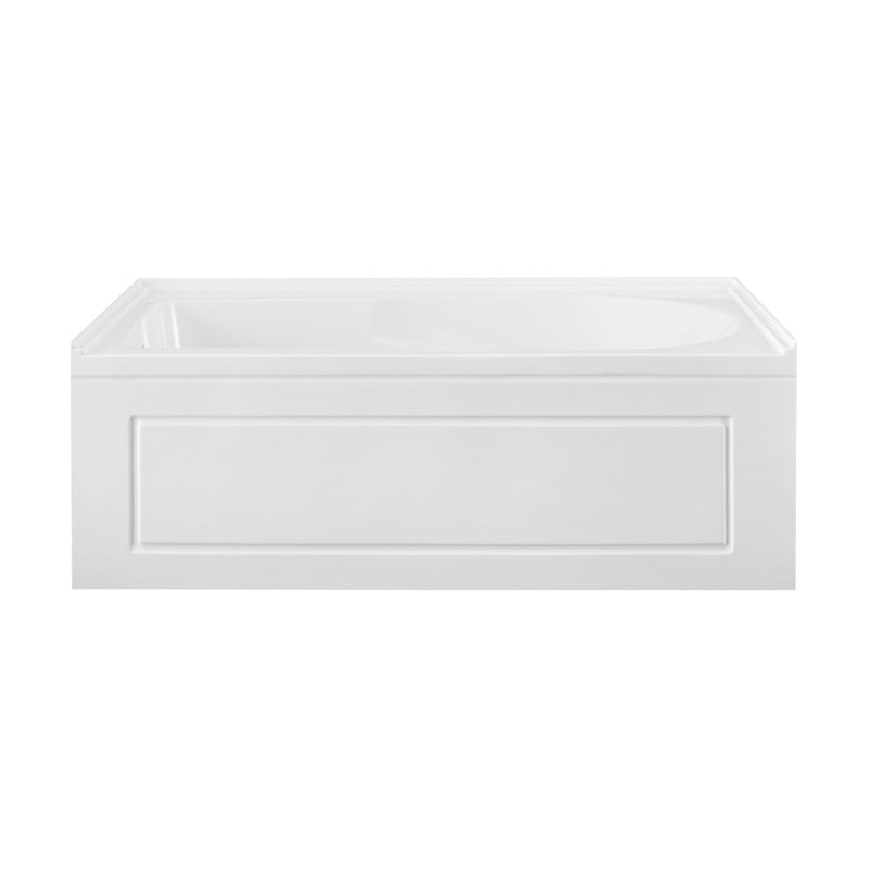 Swiss Madison Concorde 60" x 32" Acrylic Glossy White, Alcove, Integral, Apron Bathtub