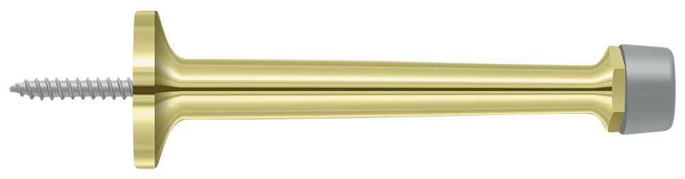 Deltana 4" Baseboard Door Bumper; Solid Brass; Deltana