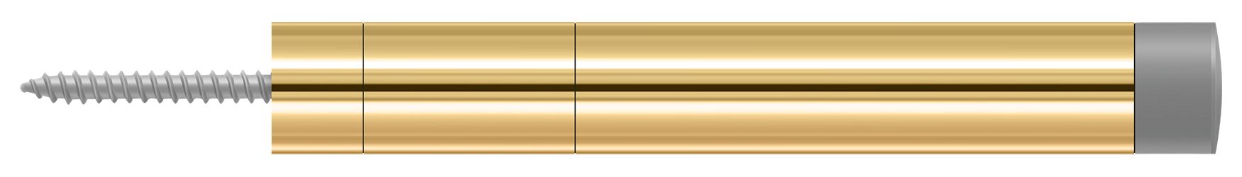 Deltana Extension Baseboard Door Bumper; Solid Brass; Deltana