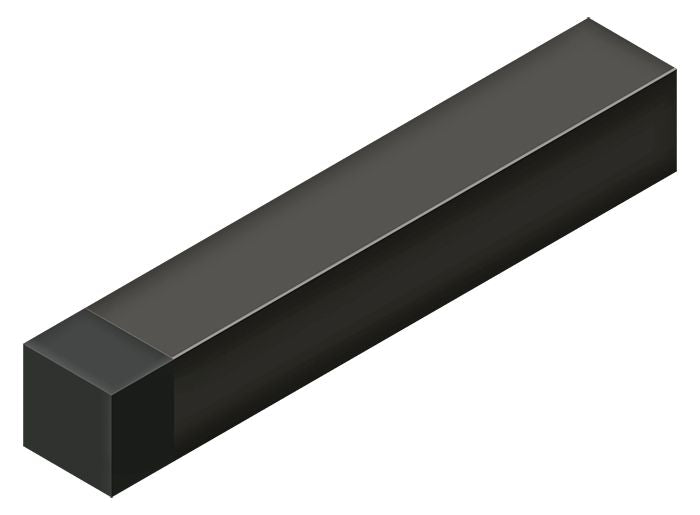 Deltana 4" Modern Square Heavy Duty Door Bumper; Steel; Deltana