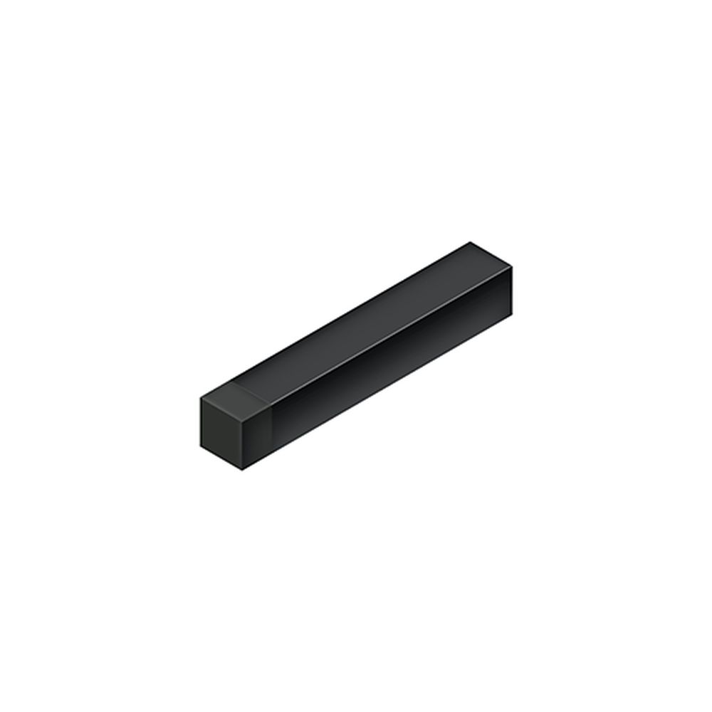 Deltana 4" Modern Square Heavy Duty Door Bumper; Steel; Deltana