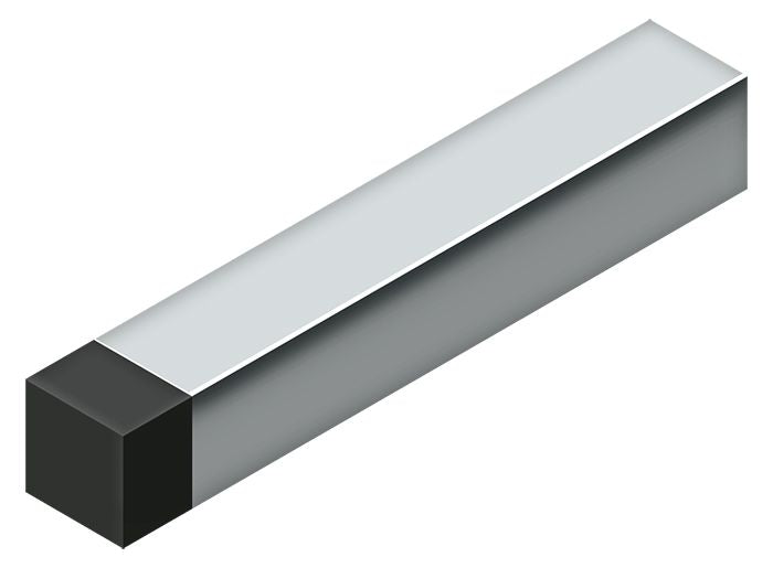 Deltana 4" Modern Square Heavy Duty Door Bumper; Steel; Deltana