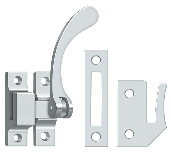 Deltana Window Lock; Casement Fastener; Reversible; 4-1/2"; Deltana