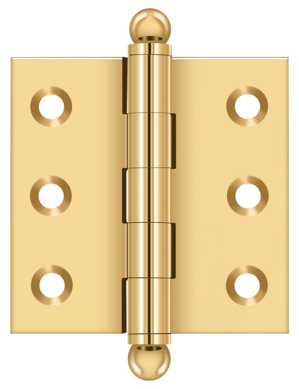 Deltana 2" x 2" Hinge; with Ball Tips; Deltana