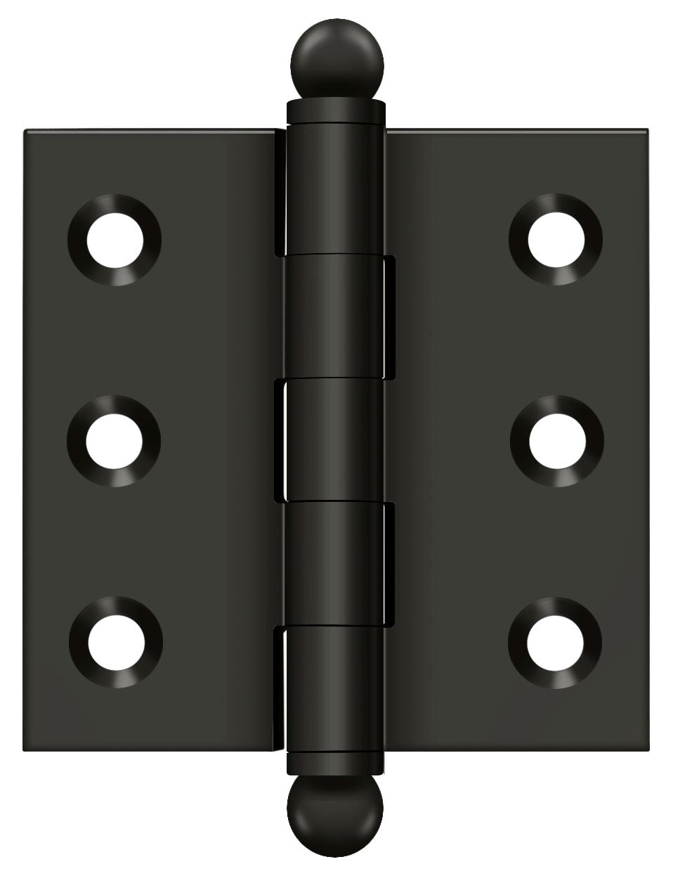 Deltana 2" x 2" Hinge; with Ball Tips; Deltana