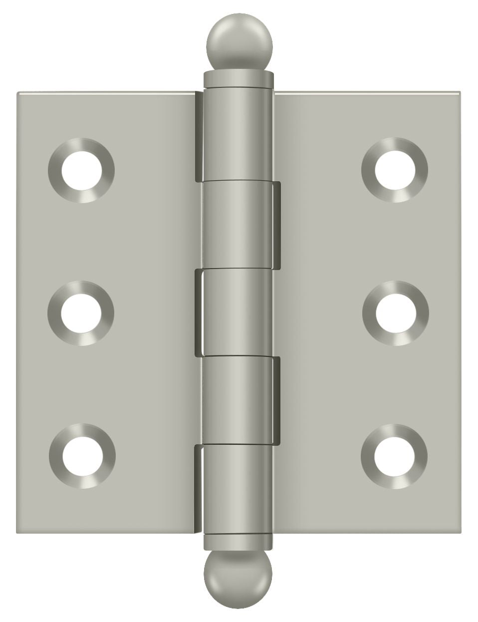 Deltana 2" x 2" Hinge; with Ball Tips; Deltana