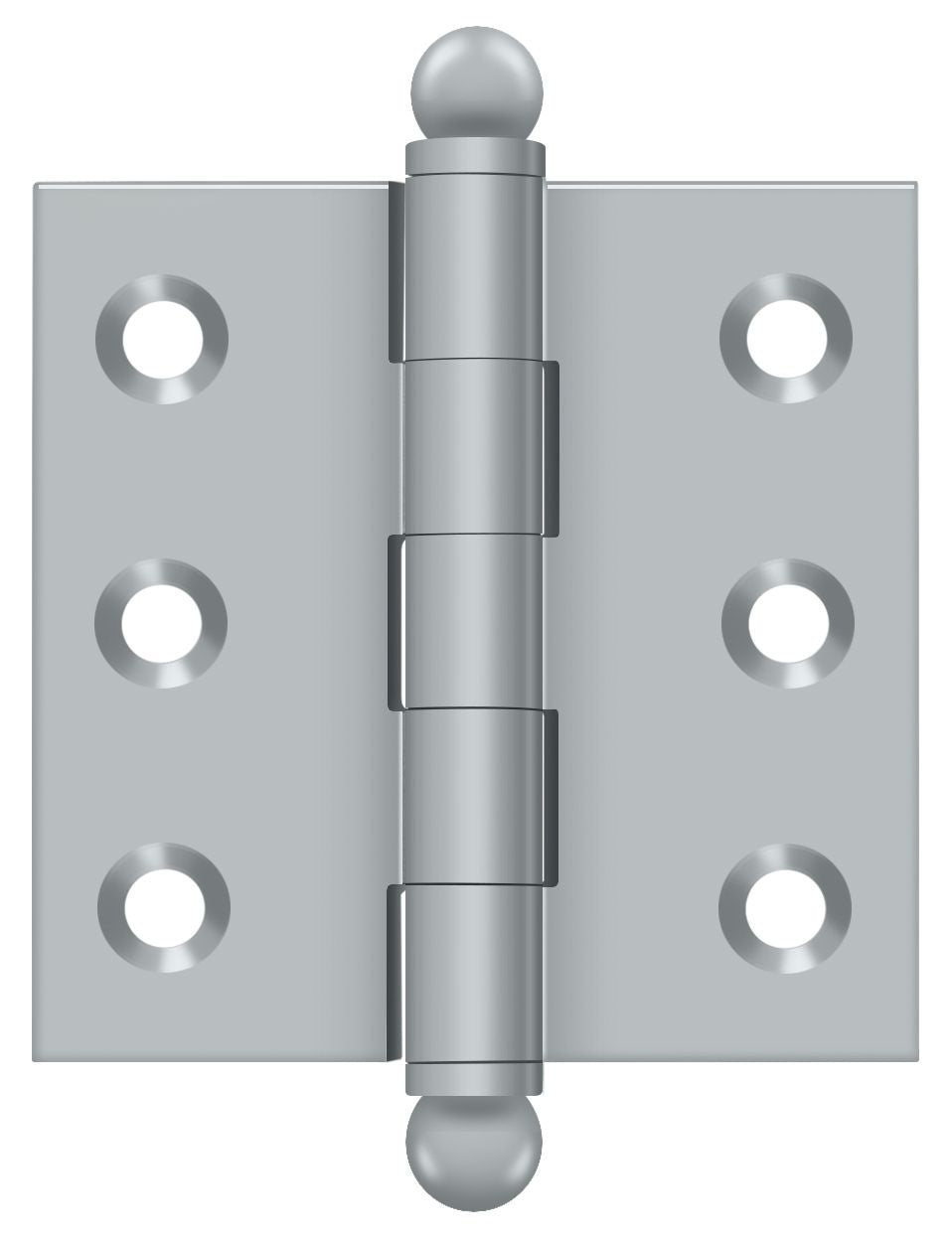 Deltana 2" x 2" Hinge; with Ball Tips; Deltana