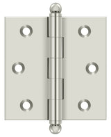 Deltana 2-1/2" x 2-1/2" Hinge; with Ball Tips; Deltana