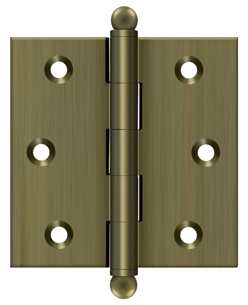 Deltana 2-1/2" x 2-1/2" Hinge; with Ball Tips; Deltana