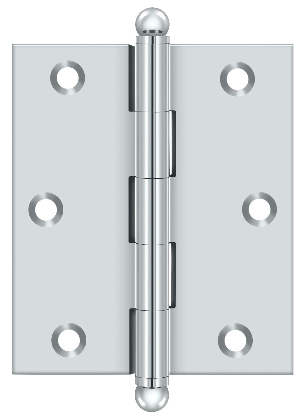Deltana 3" x 2-1/2" Hinge; with Ball Tips; Deltana