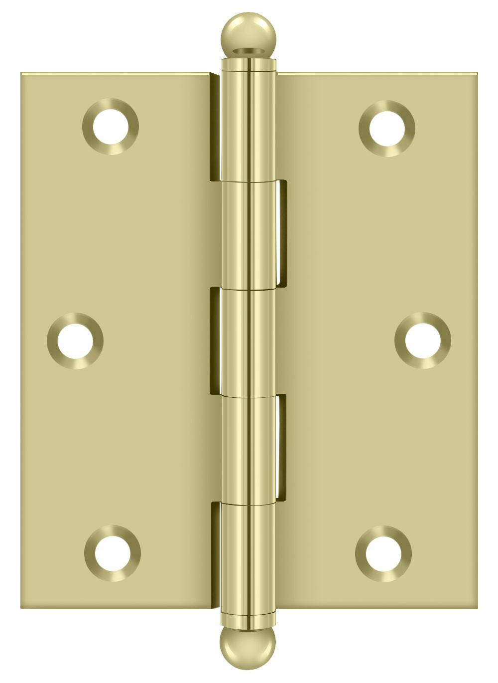 Deltana 3" x 2-1/2" Hinge; with Ball Tips; Deltana