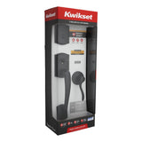 Kwikset Clear Pack Single Cylinder Prescott Exterior Handleset with Tustin Lever Trim with SmartKey with RCAL Latch and RCS Strike