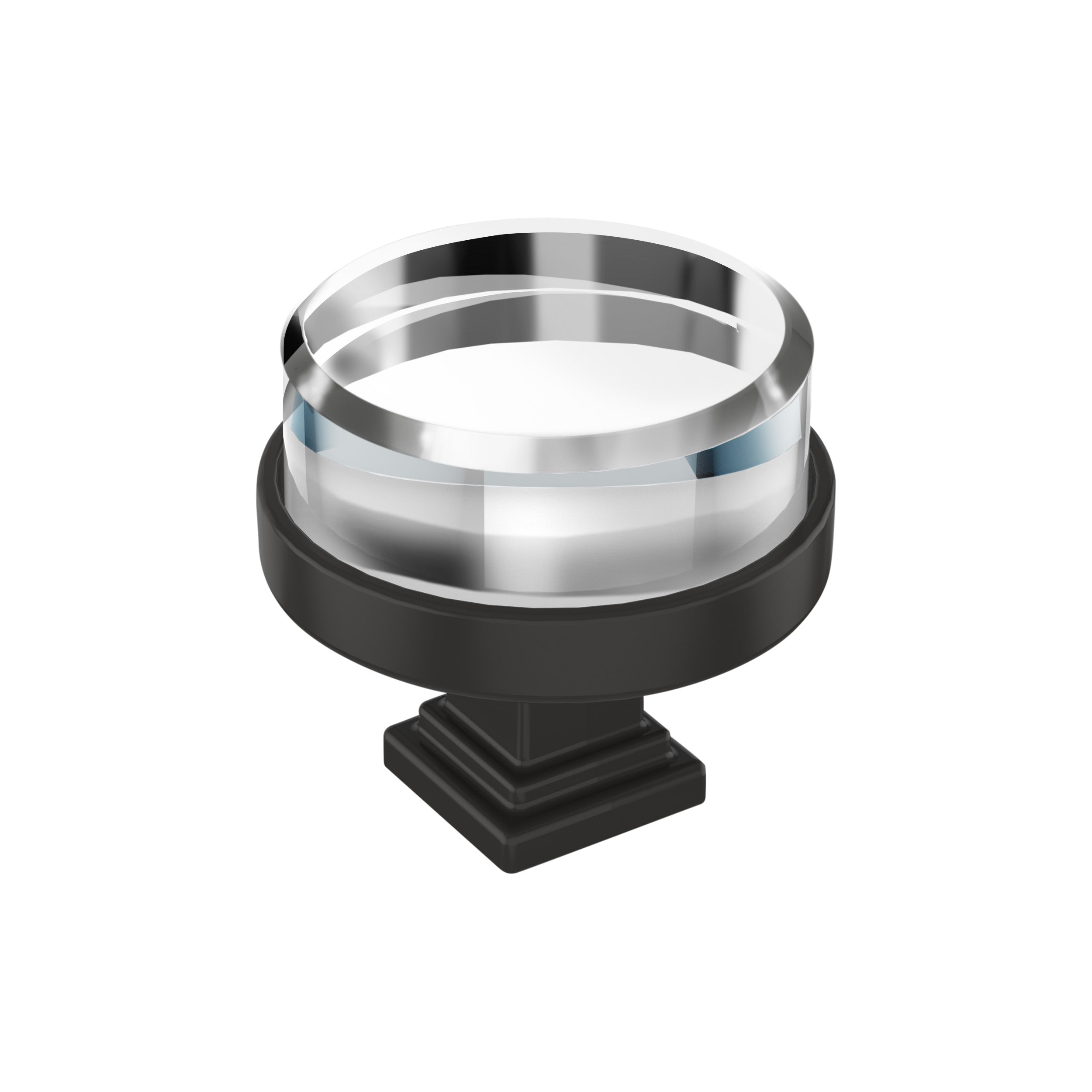 Amerock Glacio 1-1/2 inch (38mm) Diameter Knob - 36976 Amerock