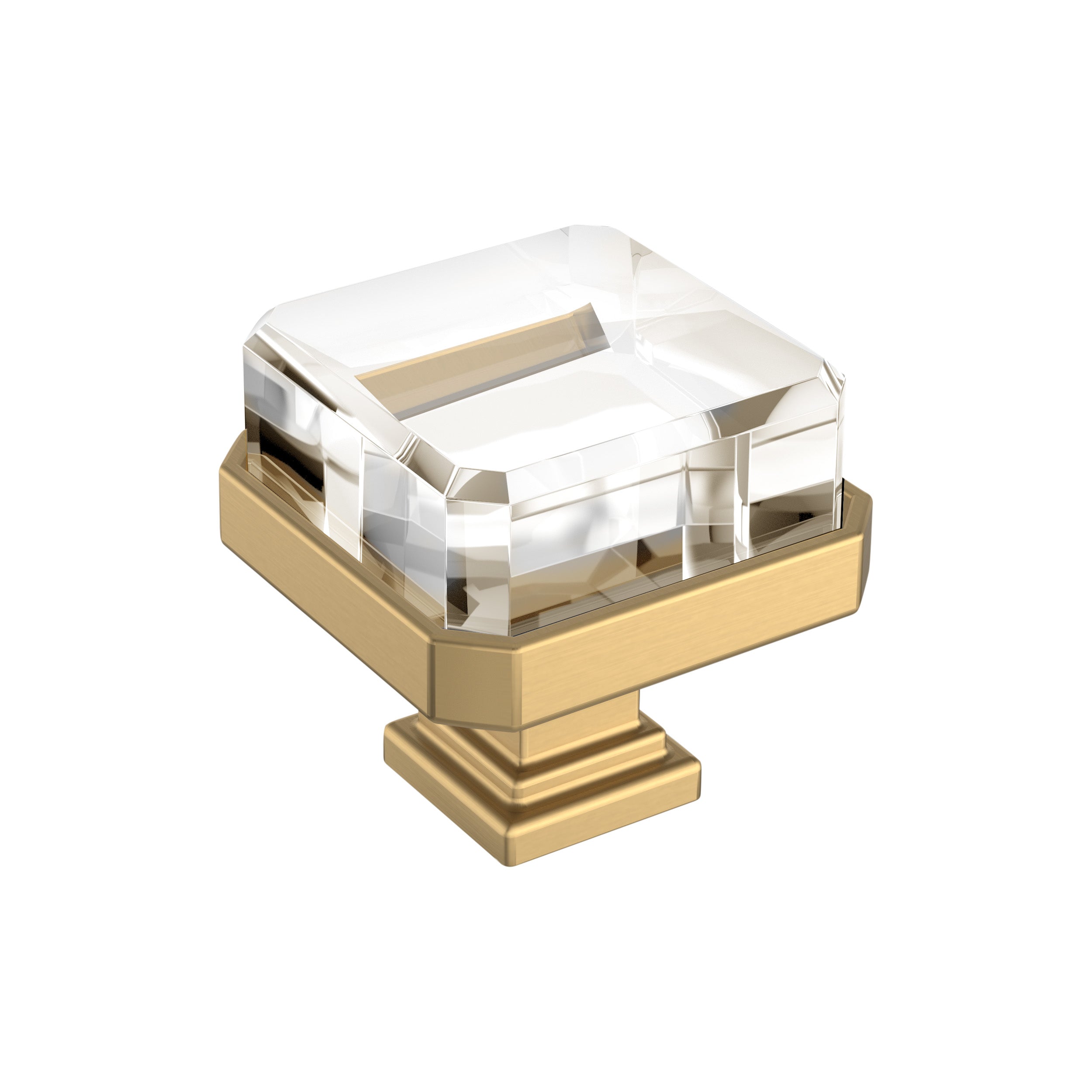 Amerock Glacio 1-3/8 inch (35mm) Length Knob - 36975 Amerock