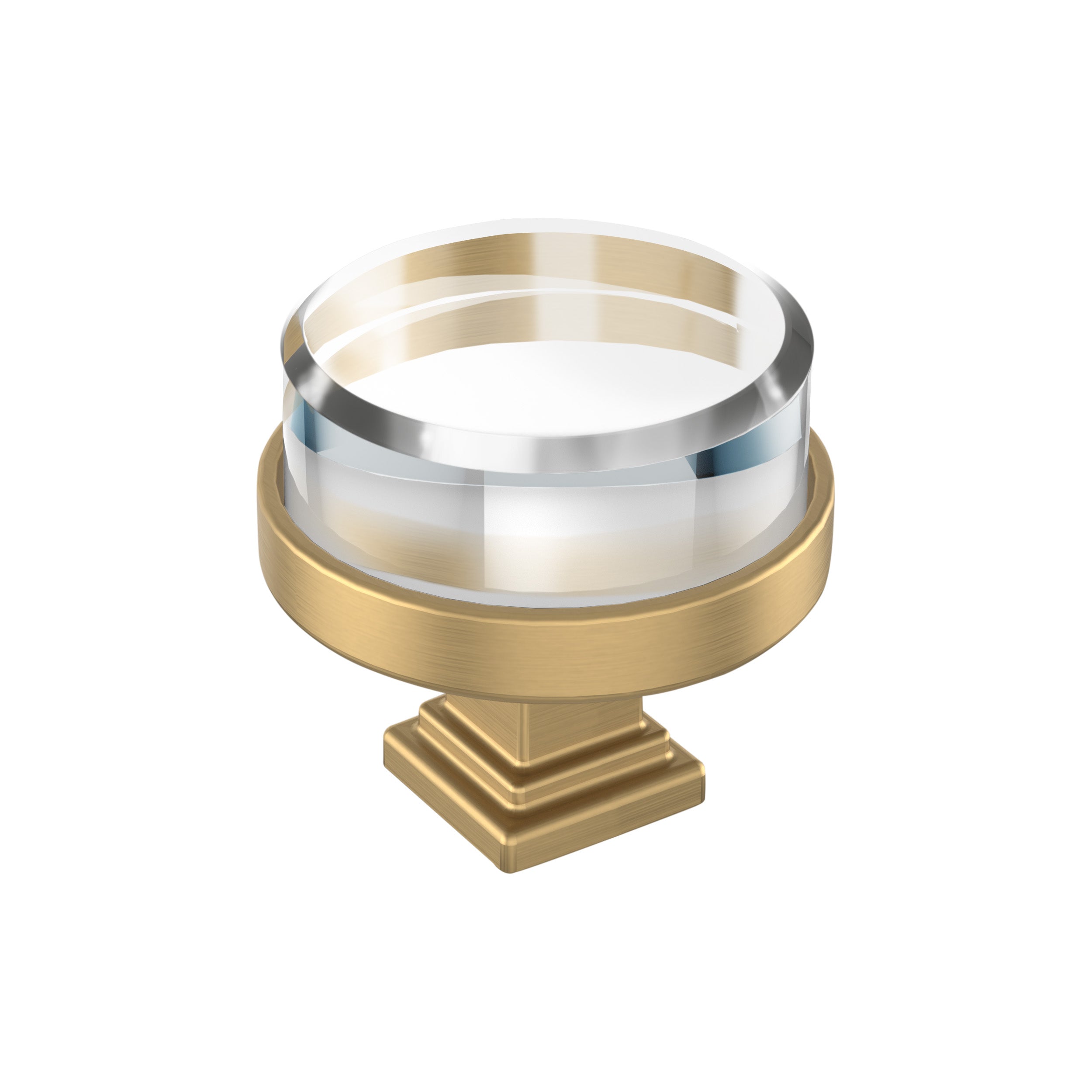 Amerock Glacio 1-1/2 inch (38mm) Diameter Knob - 36976 Amerock