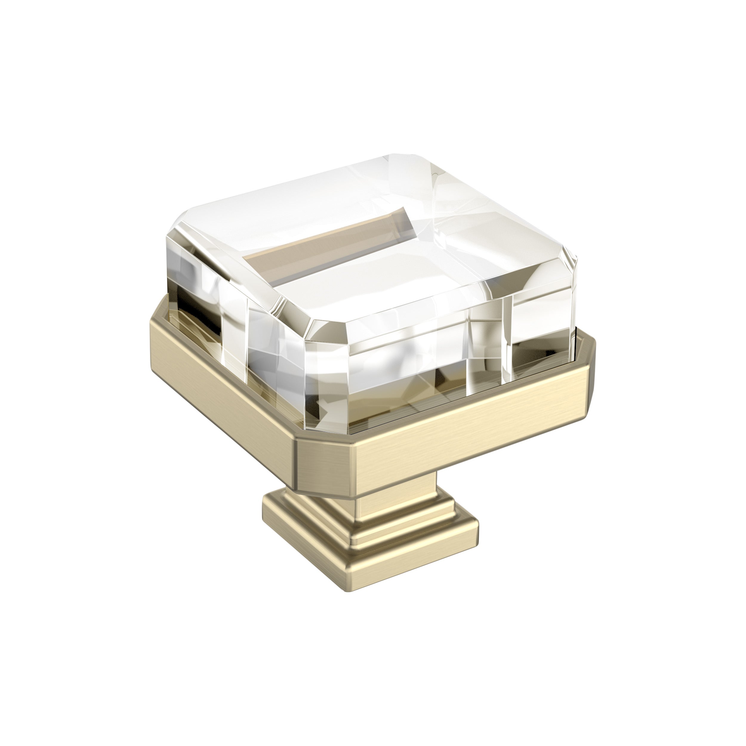 Amerock Glacio 1-3/8 inch (35mm) Length Knob - 36975 Amerock