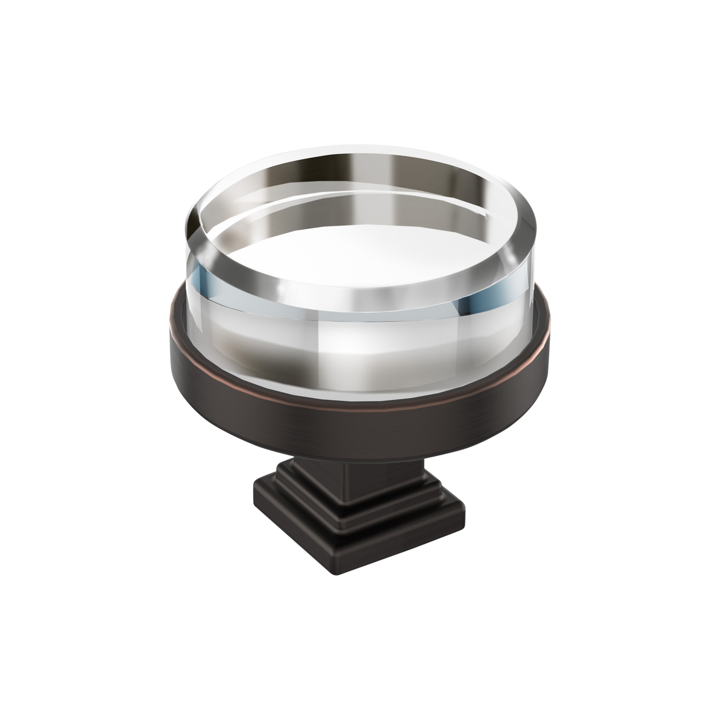 Amerock Glacio 1-1/2 inch (38mm) Diameter Knob - 36976 Amerock