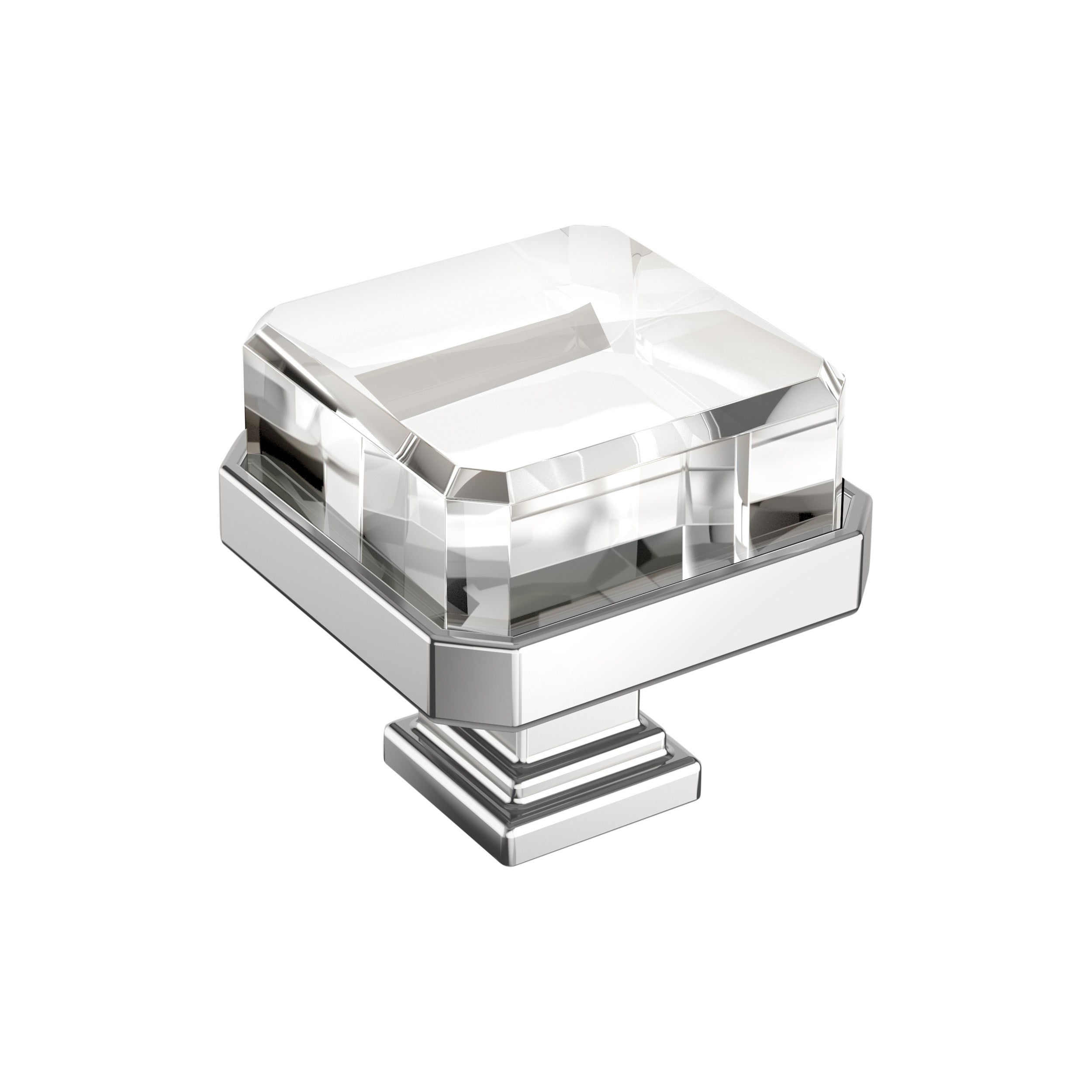 Amerock Glacio 1-3/8 inch (35mm) Length Knob - 36975 Amerock