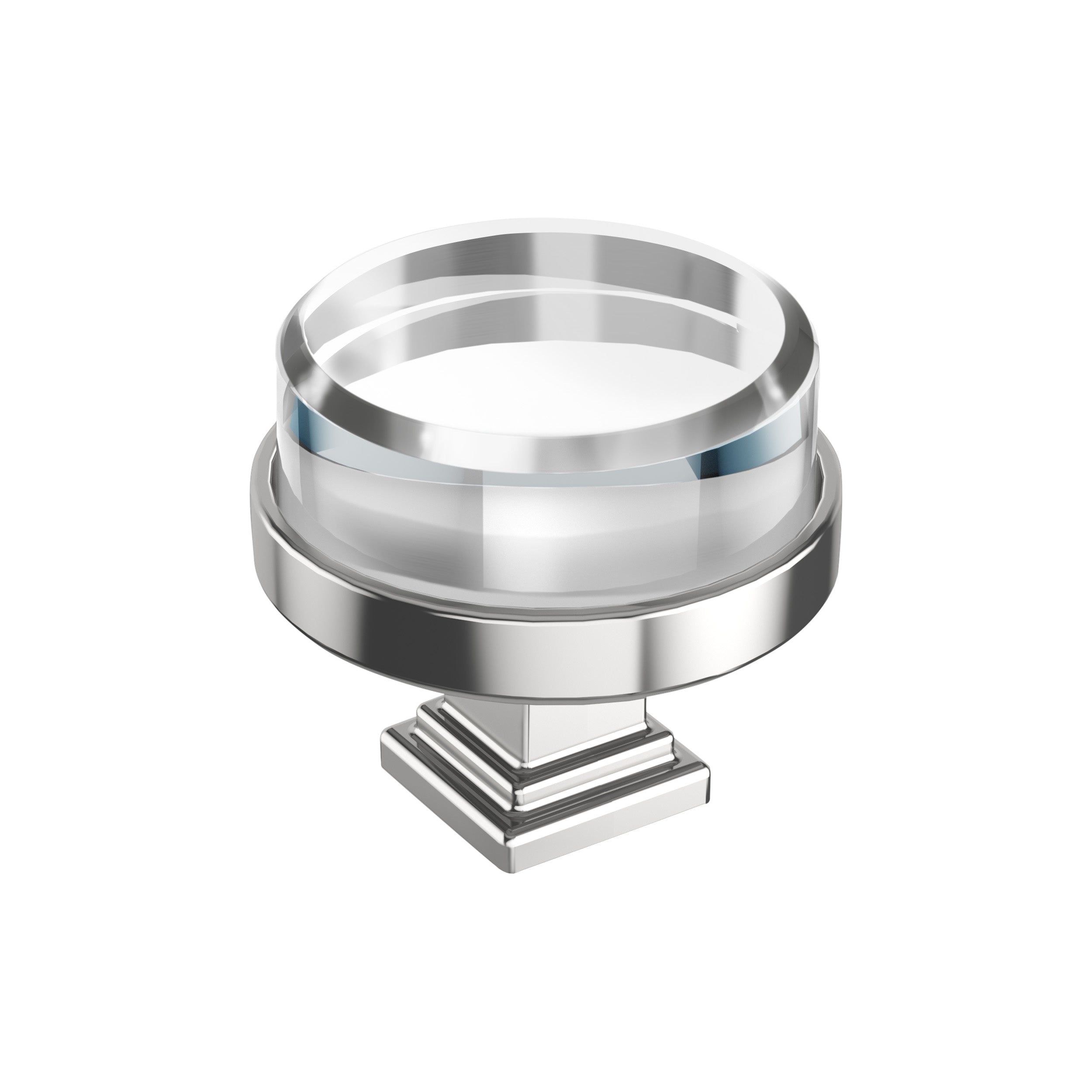Amerock Glacio 1-1/2 inch (38mm) Diameter Knob - 36976 Amerock