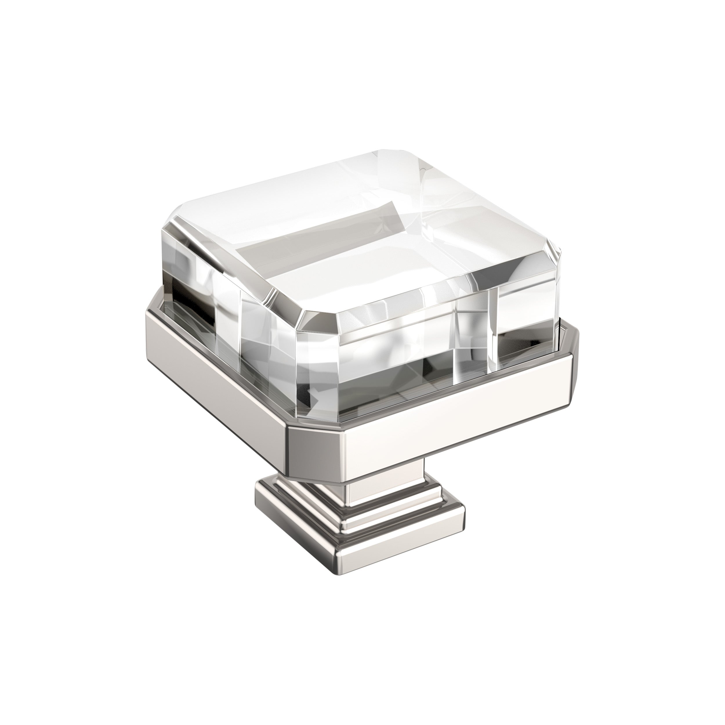 Amerock Glacio 1-3/8 inch (35mm) Length Knob - 36975 Amerock
