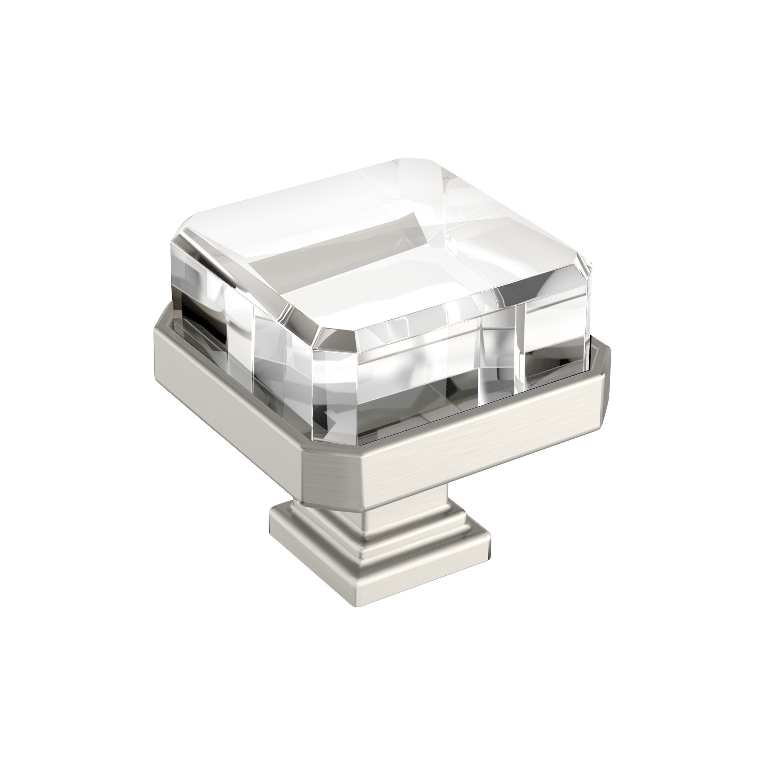 Amerock Glacio 1-3/8 inch (35mm) Length Knob - 36975 Amerock