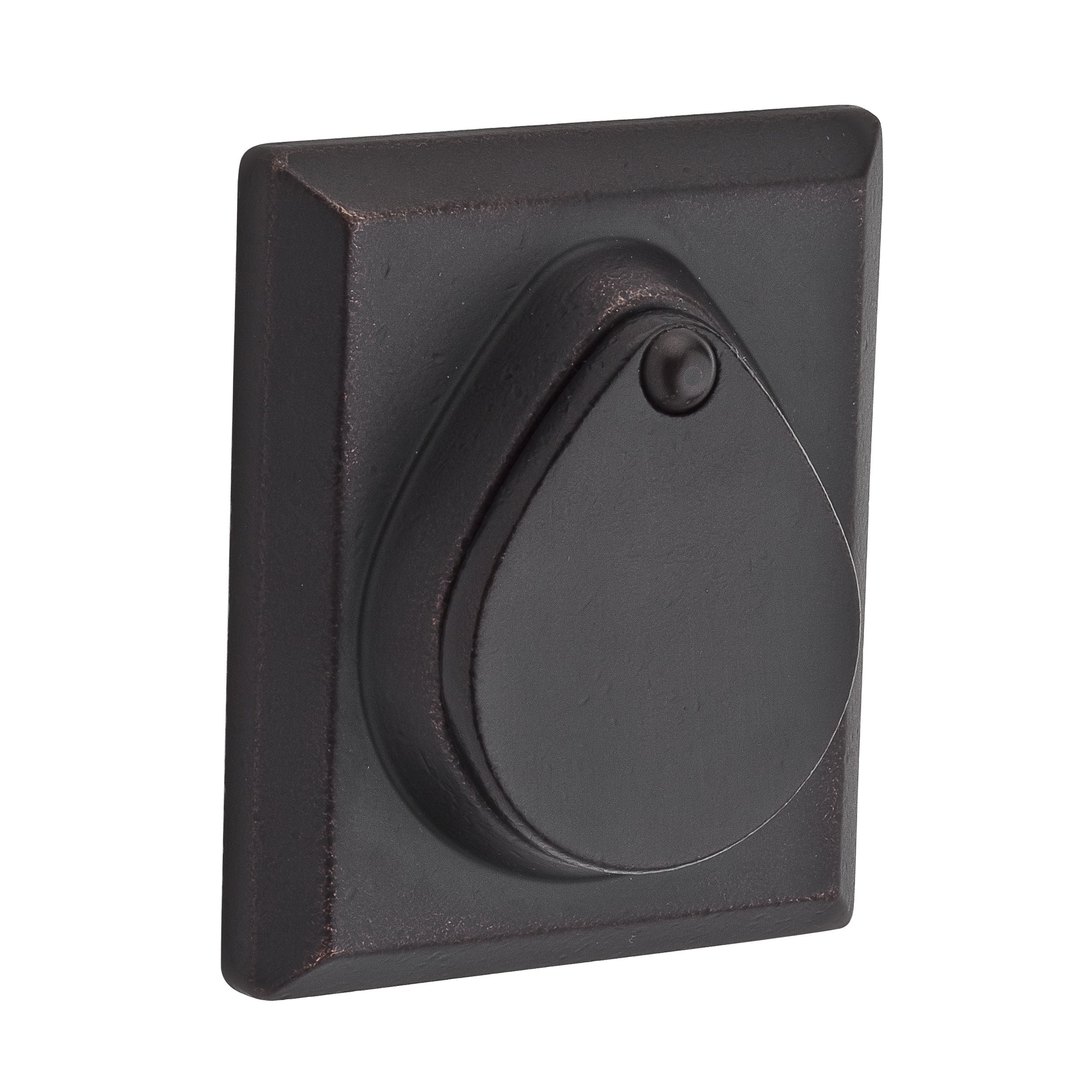 Baldwin Reserve Double Cylinder Rustic Square Deadbolt with 6AL Latch and Dual Strike Baldwin Reserve