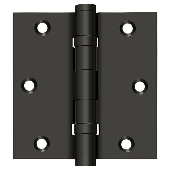 Deltana 3-1/2" x 3-1/2" Square Hinge; Ball Bearings; Deltana
