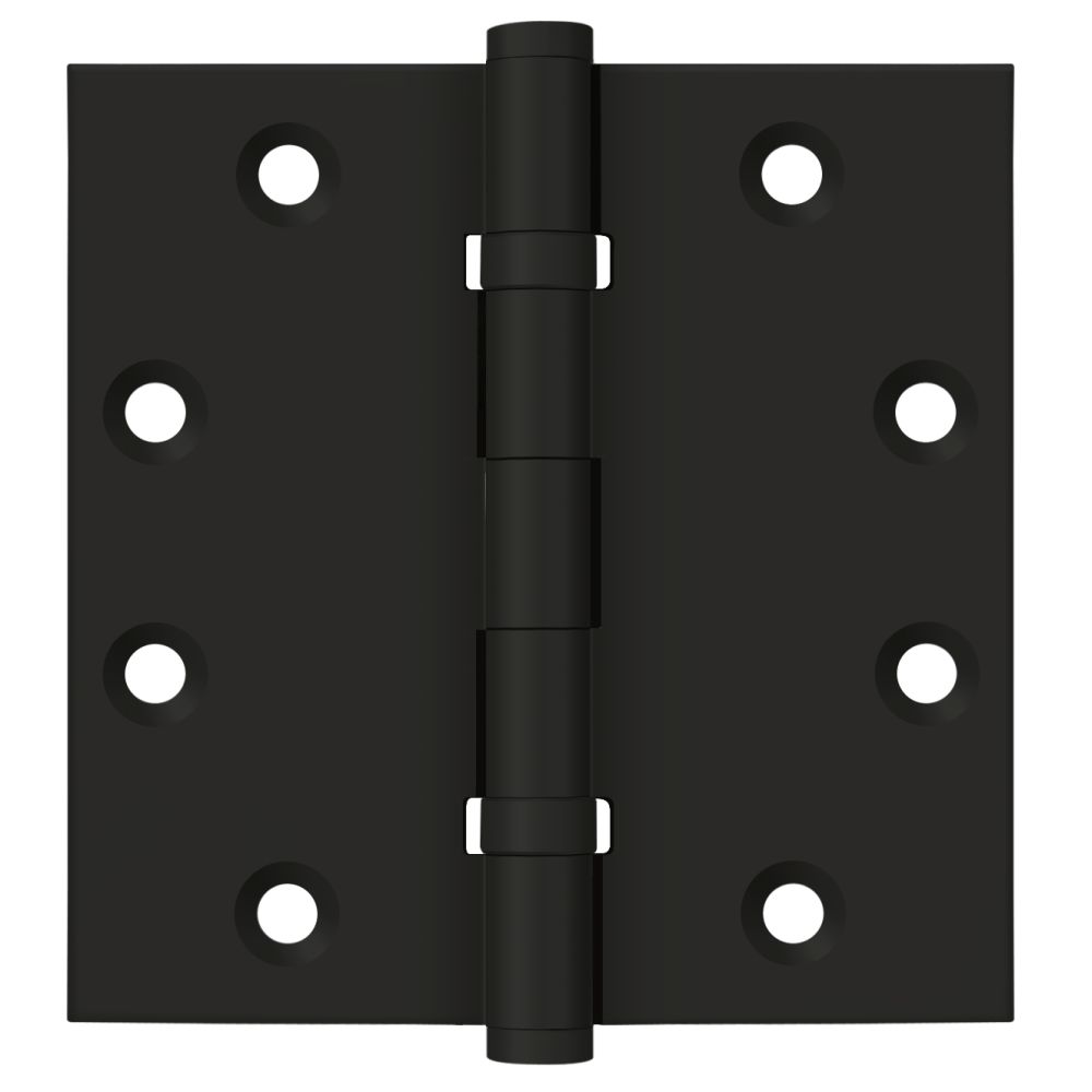 Deltana DSB45B 4-1/2" x 4-1/2" Square Hinge; Ball Bearings; Deltana