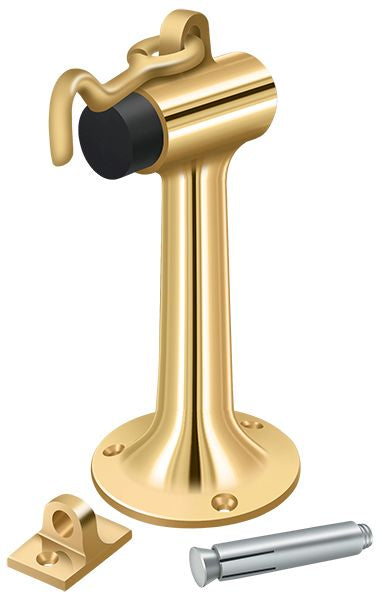 Deltan Floor Mount, 6" Bumper with Hook and Eye, Heavy Duty, Deltana